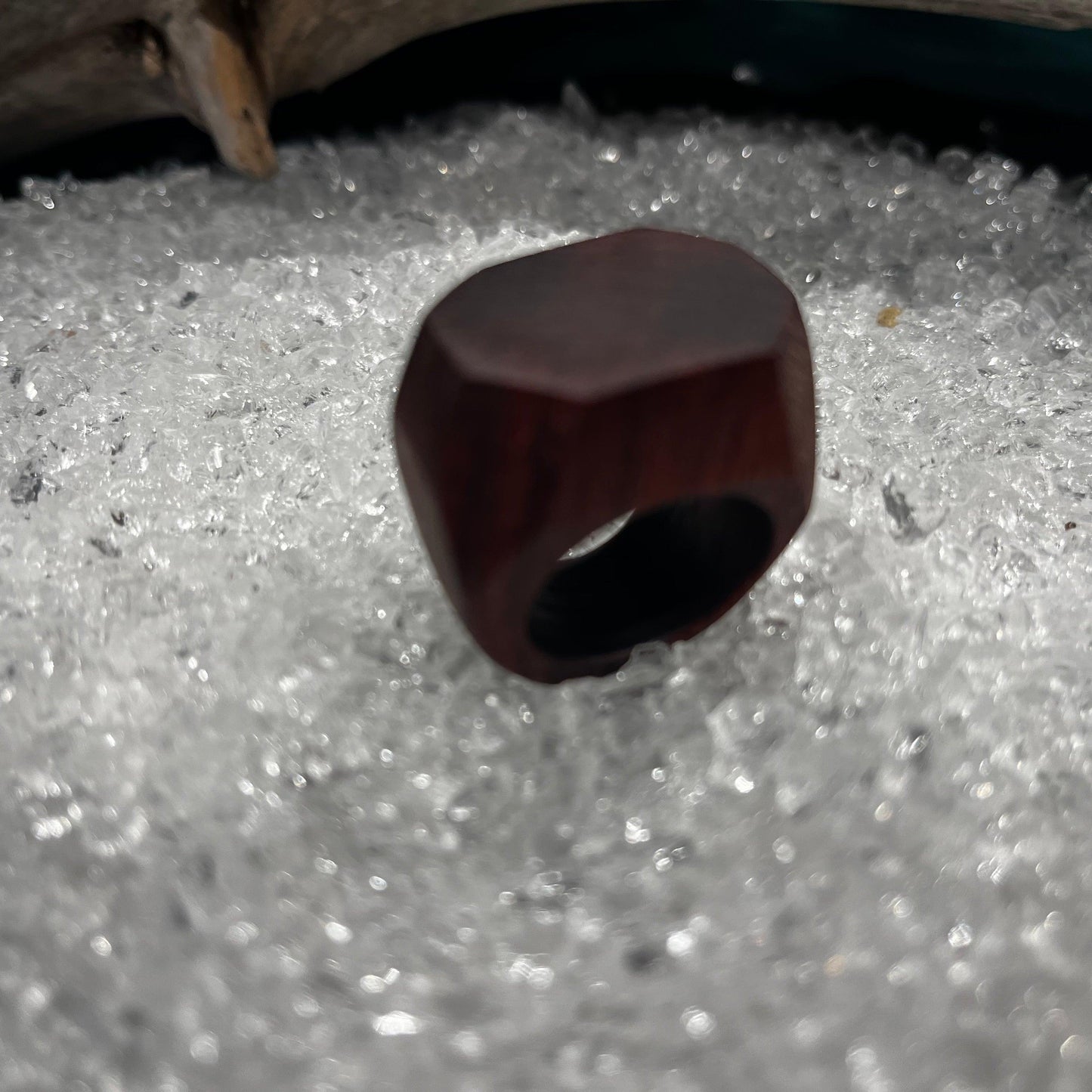 Träsmycken /Handmade Large wood ring - Träsmycken Hantverk- Bessie design handmade/ / Wooden jewelry