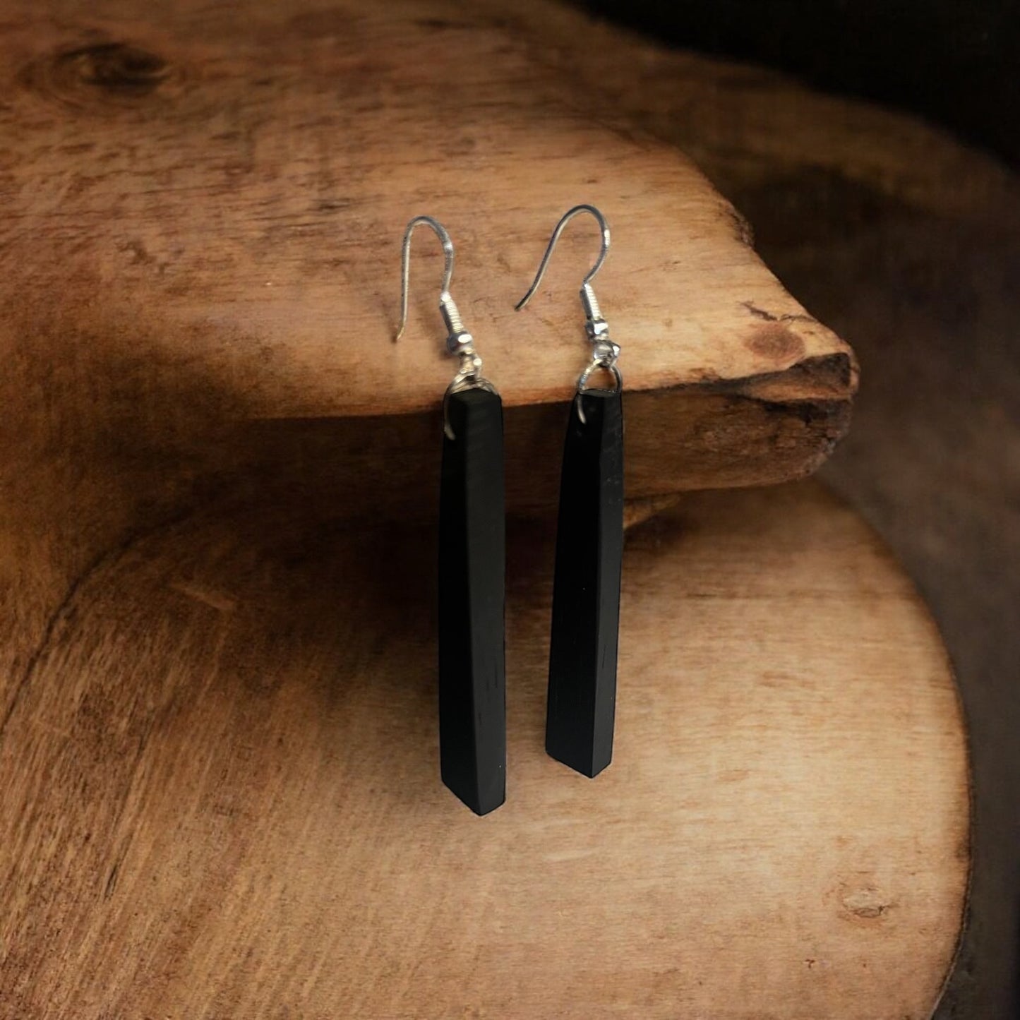 Träsmycken /Handmade Wood earrings - Träsmycken Hantverk- Bessie design handmade/ / Wooden jewelry