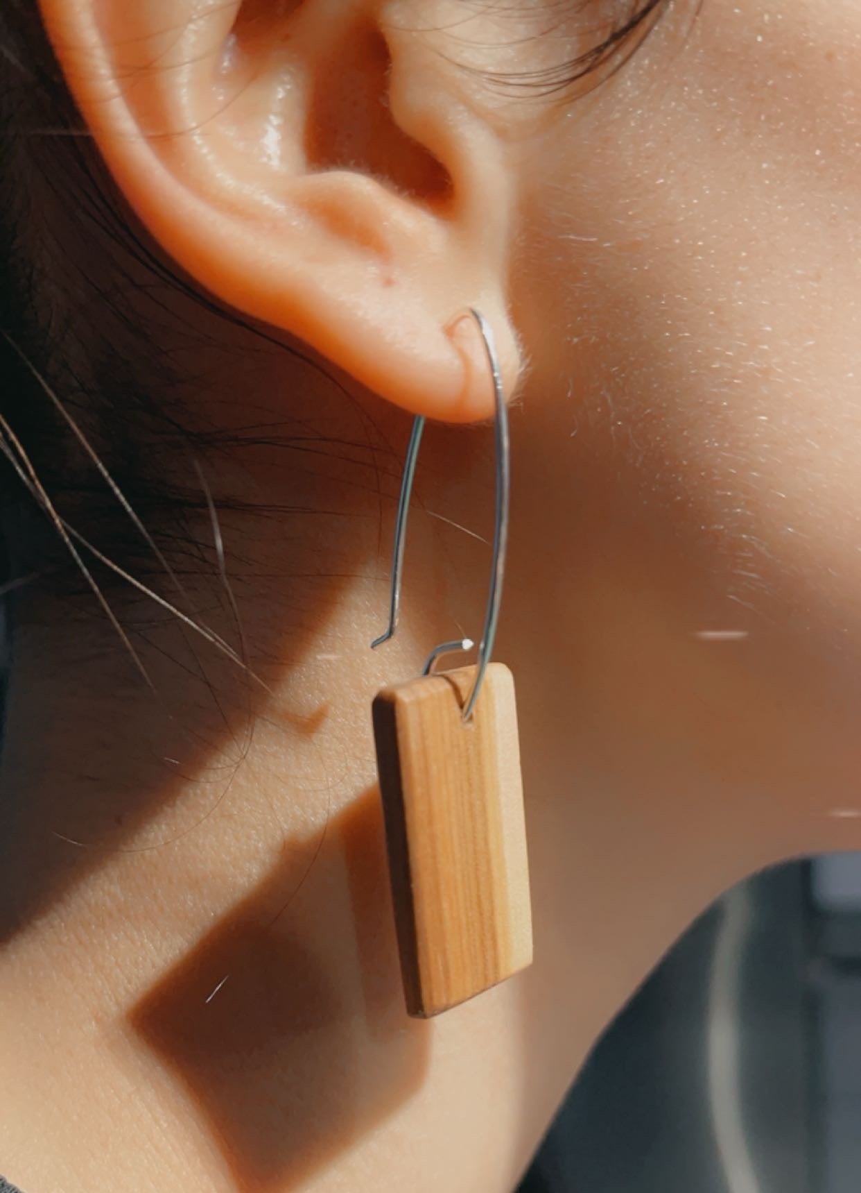 Träsmycken /Handmade Wood Earrings - Träsmycken Hantverk- Bessie design handmade/ / Wooden jewelry