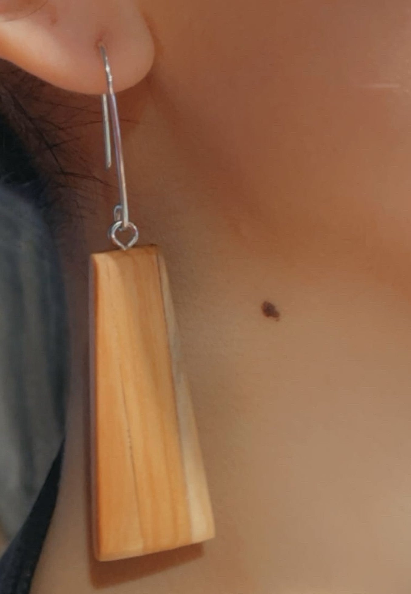 Träsmycken /Handmade Wood earrings - Träsmycken Hantverk- Bessie design handmade/ / Wooden jewelry