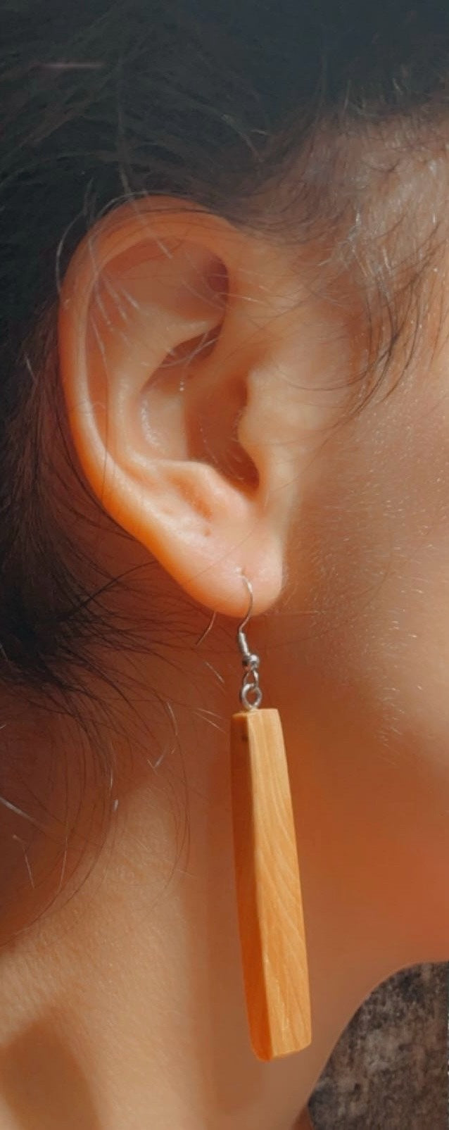 Träsmycken /Handmade Wood Earrings - Träsmycken Hantverk- Bessie design handmade/ / Wooden jewelry