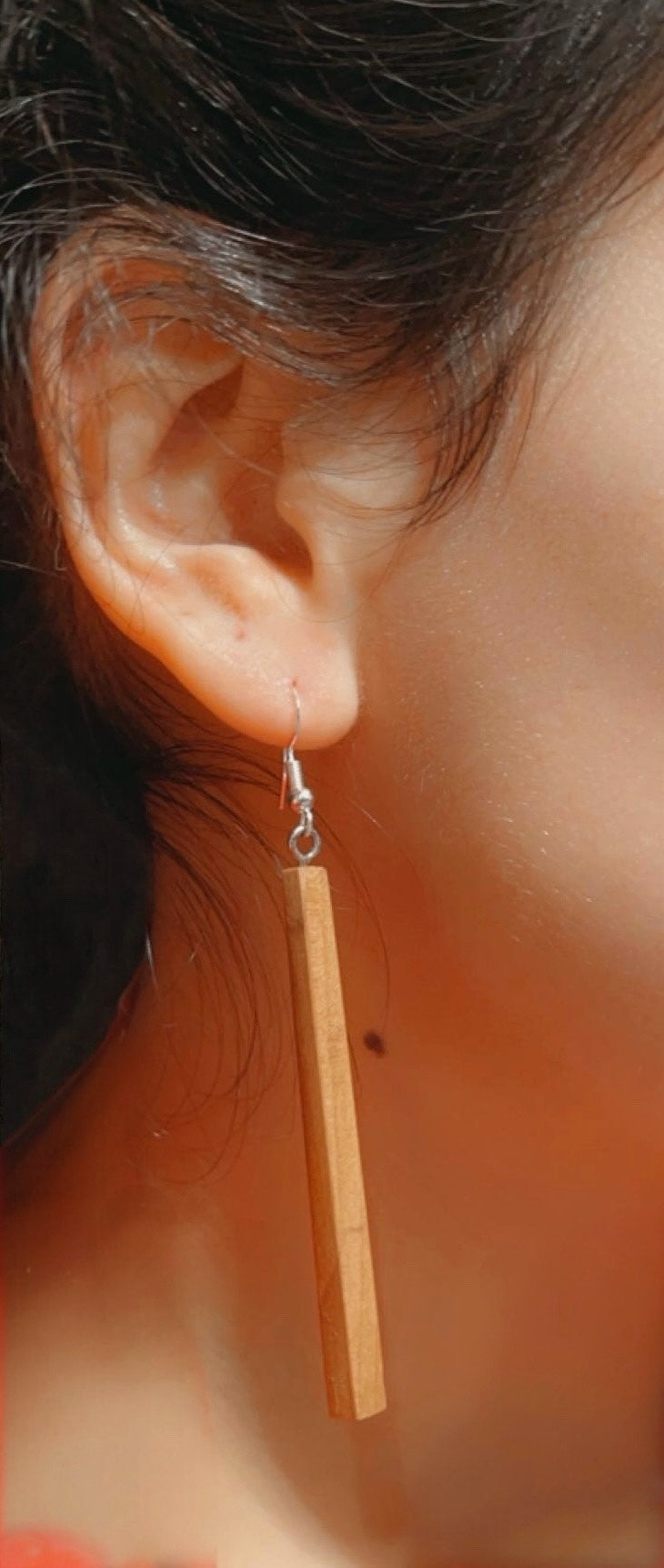 Träsmycken /Handmade Wood Earrings - Träsmycken Hantverk- Bessie design handmade/ / Wooden jewelry