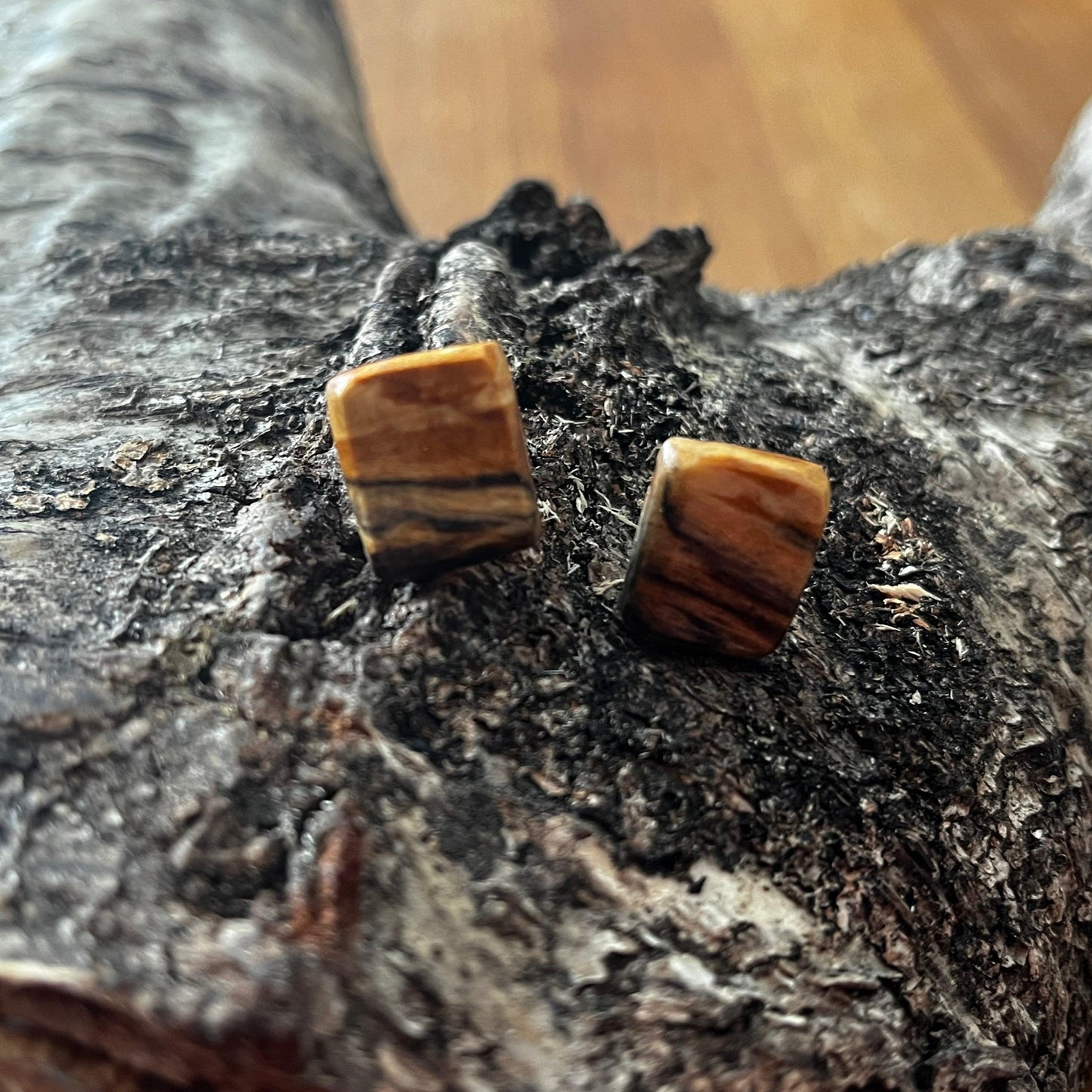 Träsmycken /Handmade Wood earrings